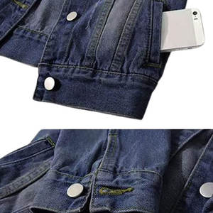 Veste en jean boutonnée de base personnalisée OEM pour les femmes respirant en cuir de mouton conception de vêtements à la mode - Product Image 4