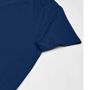 Vente en gros T-shirts épais pour hommes T-shirt manches courtes respirant col en V pour homme en coton de qualité supérieure avec logo personnalisé - Product Image 6