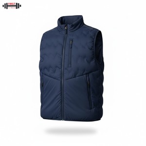 Vente directe d'usine OEM Veste matelassée pour homme Tissu en toile Unisexe Casual Hiver Vente en gros - Product Image 5