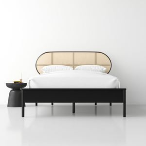 Marco de cama de madera maciza de caoba Suar de teca duradera minimalista moderno para hoteles y villas de dormitorio-170109 - Product Image 2