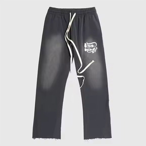 Trajes de chándal para hombres Pantalones de chándal de moda y conjunto de Sudadera con capucha Cremallera hasta Personalizar Stitch Sudaderas con capucha lavadas con ácido para hombres - Product Image 2