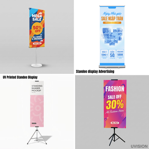 Support publicitaire personnalisé |   Standee en PVC/PP imprimé UV pour les événements, les magasins et la signalétique de marketing promotionnel - Product Image 2