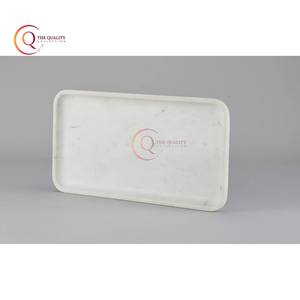 Elegante bandeja de servicio de mármol Rectangular hecha a mano, alta demanda para sacos de frutas chapados, postre, hogar, hoteles, decoración, Platos y platos - Product Image 6