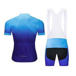 Uniforme de ciclismo para hombre OEM Pantalones cortos de sublimación de diseño personalizado Conjuntos de estilo de verano Ropa deportiva de talla grande para adultos - Product Image 5