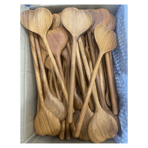ช้อนไม้รูปหัวใจสินค้าขายดีสำหรับตกแต่งอาหารและเป็นของขวัญสำหรับคนที่รัก-ช้อนไม้รูปหัวใจ - Product Image 4
