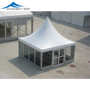 Tenda da Festa a Pagoda con Telaio in Alluminio per Esterni, Tettoia Impermeabile in PVC 3x3 4x4 5x5 10x10m per Compleanni ed Eventi in Giardino - Product Image 3