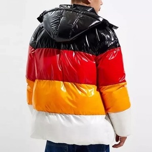 Best Selling OEM Custom Design Hooded <b>Long</b> Sleeve Puffer <b>Jacket</b> for <b>Men</b> Breathable Eco-Friendly Winter Fashion Canvas - Product Image 3