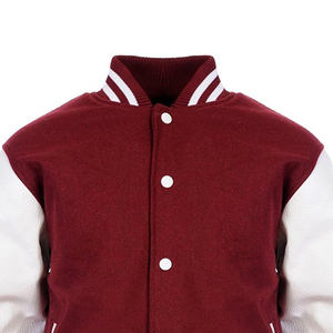 Impression personnalisée Nouveau design Vente en gros de patchs bon marché de couleur vive Varsity Jacket Manches en laine et en cuir - Product Image 3