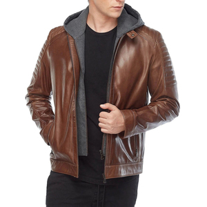 แจ็กเก็ตหนังสำหรับผู้ชายแจ็คเก็ตหนัง PU สำหรับผู้ชาย - Product Image 2