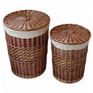 Handmade Decorative Clothes Storage Laundry Basket Hot Selling New Design Rattan <b>Hamper</b> Laundry Basket for Sustainable Quality - Product Image 5