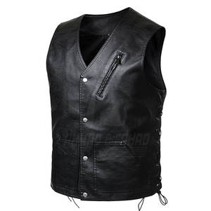 Fashion Custom Made Men's <b>Slim</b> Fit Windproof Winter Breathable Casual Outer Wear Polyester Leather <b>Vest</b> Made in Pakistan - Product Image 2
