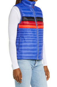 Chaleco acolchado ligero con cremallera para mujer al por mayor, chalecos de invierno con cuello levantado, decoración con botones, ropa de calle impermeable - Product Image 3