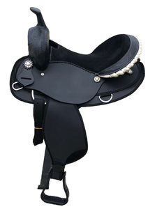 Ridex Alta demanda Embalaje personalizado Calidad Premium Tamaño personalizable Cómodo cuero negro Western Horse Pleasure Saddle - Product Image 3