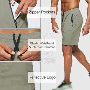 Shorts amples pour hommes, style streetwear, 100% coton, séchage rapide, faible MOQ, tendance - Product Image 3