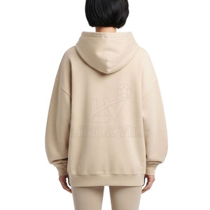 Hoodie Oversize Femme Hiver Style Frais 100% Coton Coupe Ample Pull à Manches Longues Décontracté Tendance Urbaine Extérieur - Product Image 2