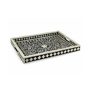 Bandeja de vidrio de metal para servir comida, café, té, bandeja para servir, bandeja Rectangular de la mejor calidad para servicio de catering de cocina - Product Image 2