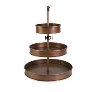 Soporte de pastel multinivel de diseñador de Metal de aluminio Soporte de servidor de pastel de frutas de mesa de alta calidad - Product Image 4