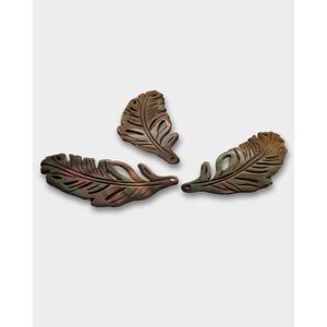 เครื่องประดับลายขนนกประดับมุกดำ - Product Image 3