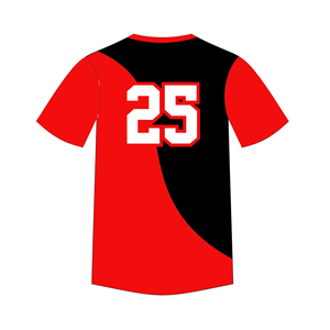 Prix de gros, tissu en maille respirant 100% polyester, maillots de baseball à col rond, sur mesure avec nom et numéro sublimés - Product Image 3