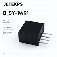 Convertisseur DC-DC isolé JETEKPS B1212SY-1WR1 1W, 12V vers 12V 83mA, module d'alimentation SIP non régulé, RoHS