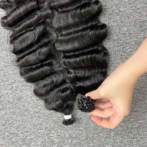 Onda profunda en cabello de punta plana, cabello humano 100%, cabello crudo vietnamita Un donante - Product Image 1