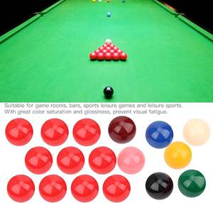 Juego Completo de Bolas de Billar de Resina Duraderas y Personalizables, Coloridas, de 16 Piezas para Juegos de Mesa de Billar - Product Image 5