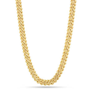 Cadena de eslabones cubanos personalizada para hombre, collar de Hip Hop de Plata de Ley 925 con diamante de moissanita para regalo de compromiso de fiesta - Product Image 2