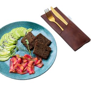 ที่ใส่ช้อนส้อมหนังแท้ คุณภาพสูง ทนทาน กันน้ำ กันกระแทก สำหรับร้านอาหาร โรงแรม ขายส่ง - Product Image 2