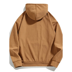 Sweat à capuche OEM pour homme, en flanelle légère, coton rétro, avec poche, écologique, streetwear d'hiver 2026 - Product Image 2