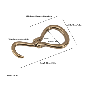 Hebilla de selección de pezuña de latón de fabricación japonesa, hebilla plegable de cinturón de patrón sólido delgado de 35mm con técnicas de chapado - Product Image 2