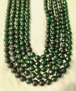 Cuentas de Jade Verde Natural de Grado AAA Premium, Facetadas, de 14 Pulgadas de Largo, de Maharashtra, India, que Favorecen la Emocionalidad - Product Image 5