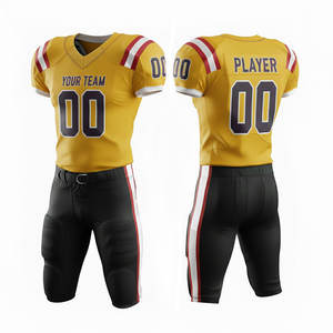 Uniformes de Fútbol Americano Personalizados para Adultos, Ropa Deportiva de Manga Corta, Transpirable, Precio al por Mayor, Suministro Directo de Fábrica - Product Image 1