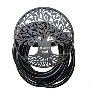 Porte-tuyau d'arrosage mural en métal de bonne qualité porte-tuyau décoratif Royal Home Garden Texture enduit de poudre fini - Product Image 3