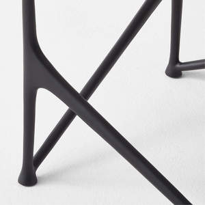 NOUVEAU Table d'appoint contemporaine SQUARE en métal avec dessus en marbre Meubles de luxe en pierre Design moderne fabriqué à la main Parfait pour le salon - Product Image 3