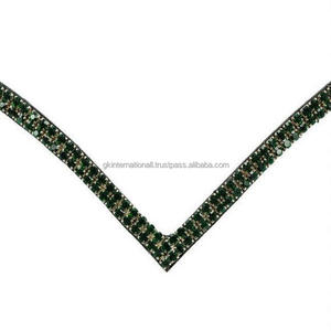 Bandeau à sourcils multicolore en cristal, 2 m de bonne qualité, en forme de V, décoratif, Type de sourcils cheval - Product Image 6