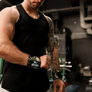 Muñequeras de Fitness antideslizantes de neopreno unisex Correas de levantamiento de gimnasio para entrenamiento con pesas y equipo de seguridad de levantamiento de pesas - Product Image 2