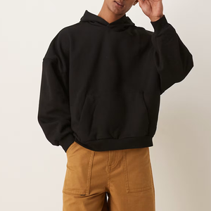Sweat à capuche en coton épais pour hommes unisexe Streetwear Fit bouffée impression pull sweat Design graphique Hip Hop sweats à capuche en gros - Product Image 4