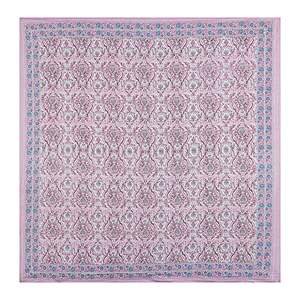 Juego de Sábanas de Algodón Rosa de 240 Hilos para Cama Doble con 2 Fundas de Almohada, 100% Algodón, Estampado Abstracto, Sábana Plana para Uso Doméstico, Juego de 3 Piezas - Product Image 4