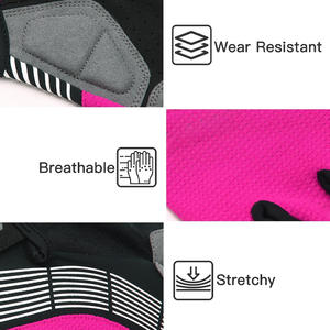 Gants de cyclisme demi-doigts avec impression de logo personnalisé Gants durables légers et respirants pour le fitness, l'équitation et le sport - Product Image 2