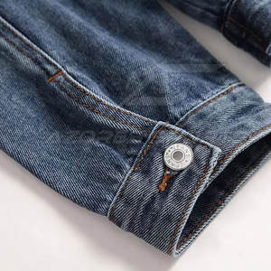 Veste en jean pour homme, coupe classique slim, manches longues, style urbain tendance, veste en jean pour homme, coupe slim, manches longues, élégante, à porter au quotidien - Product Image 5