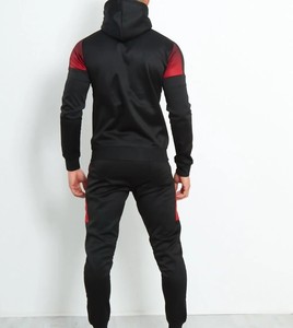 Sweat à capuche vintage personnalisé et pantalon de survêtement Jogging deux pièces sérigraphie survêtement évasé fermeture à glissière double couleur confortable - Product Image 5