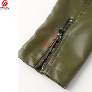 New High Quality <b>Leather</b> <b>Jacket</b> for Men Vintage Style Waterproof Zipper Closure <b>Winter</b> Wear - Product Image 4