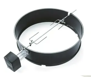 charcoal kettle chicken rotisserie ring kit with motor