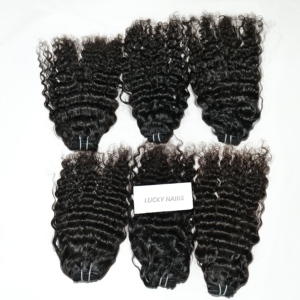 100% Premium Extensions de cheveux vietnamiens colorés bouclés paquets de cheveux humains vierges avec des Styles naturels lâches faisceaux de vague profonde - Product Image 1
