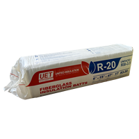 Laine de verre blanche UET ASTM C518 R11 R13 R15, 3,5 pouces, faible teneur en poussière, pour isolation thermique des bâtiments métalliques