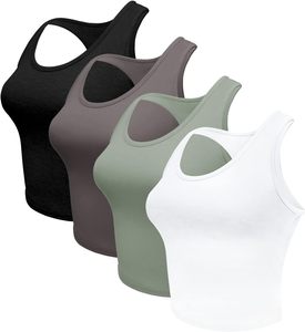 เสื้อกล้ามระบายอากาศผ้าฝ้าย4ชิ้น - Product Image 2