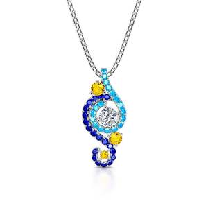 Collier en argent sterling et cristal inspiré de la nuit étoilée, Jeulia Dreamy Secret - Product Image 1