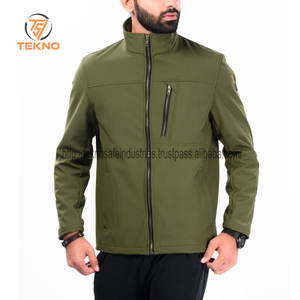Veste softshell personnalisée pas chère pour hommes, manteau coupe-vent décontracté à la mode pour le printemps et l'automne, vêtements d'extérieur d'hiver, veste vierge - Product Image 2