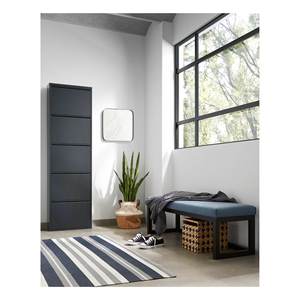 Gabinete Negro Mate con Zapatero para 10 Pares, Diseño Moderno para el Hogar - Product Image 2