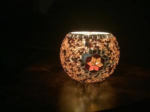 Candle <b>Holder</b> Decoration <b>Glass</b> Candle Votive Ideal Home Decor <b>Tea</b> <b>Light</b> Elegant Tabletop Mosaic <b>Glass</b> Weddings and Restaurants - Product Image 2